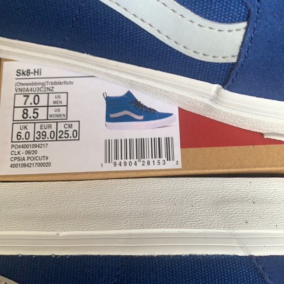 VANS SK8-Hi Otwwebbing Trblbljrflcktv WMNS - Picture 13 of 16